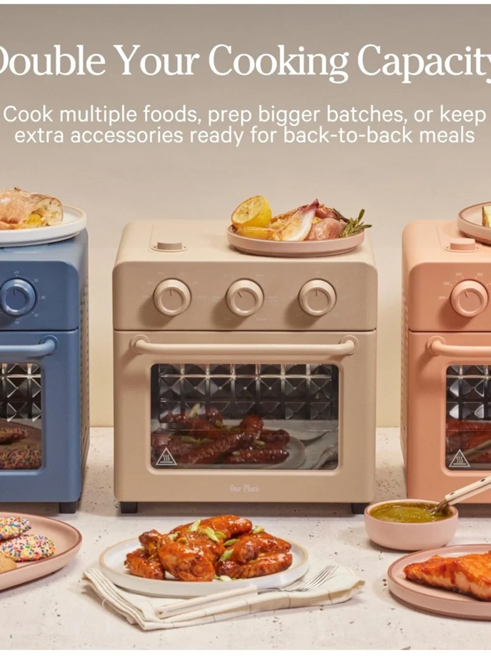 OUR PLACE NWT  Wonder Oven Essentials Kit - Air Fryer Basket & Bake Pan -Spice